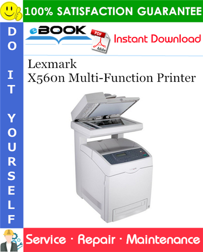 Lexmark X560n Multi-Function Printer Service Repair Manual