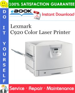 Lexmark C920 Color Laser Printer Service Repair Manual