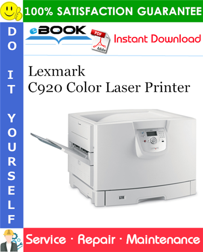 Lexmark C920 Color Laser Printer Service Repair Manual