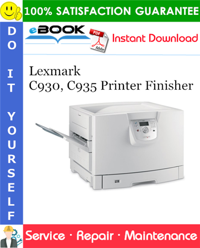 Lexmark C930, C935 Printer Finisher Service Repair Manual