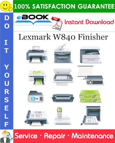 Lexmark W840 Finisher Service Repair Manual
