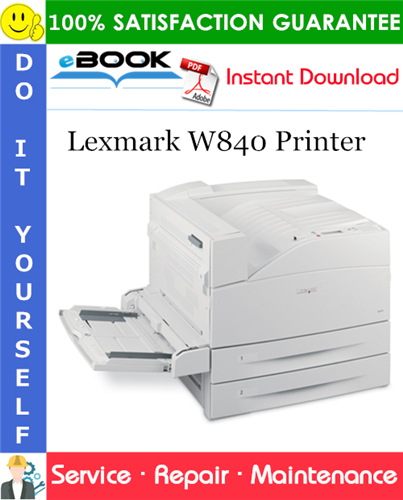 Lexmark W840 Printer Service Repair Manual