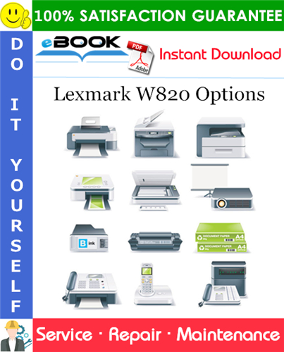 Lexmark W820 Options Service Repair Manual