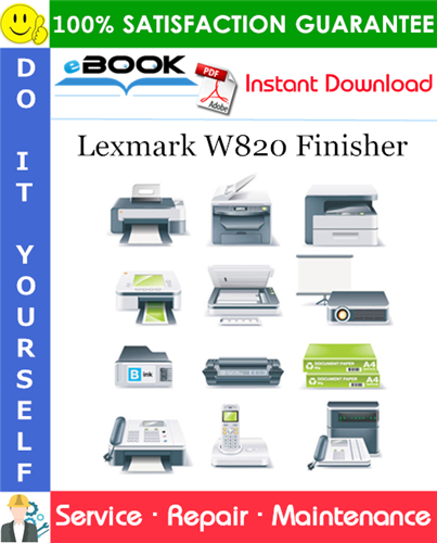 Lexmark W820 Finisher Service Repair Manual