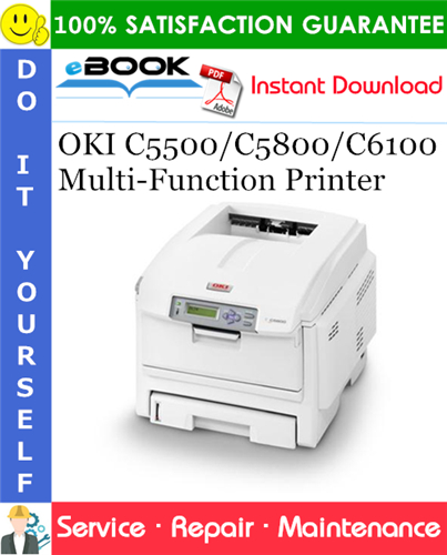 OKI C5500/C5800/C6100 Multi-Function Printer Service Repair Manual