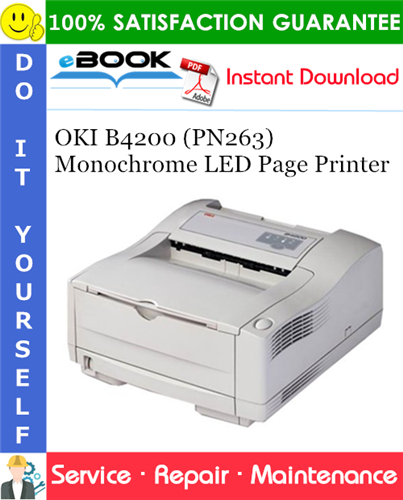 OKI B4200 (PN263) Monochrome LED Page Printer Service Repair Manual