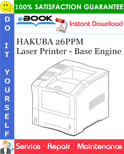 HAKUBA 26PPM Laser Printer - Base Engine Service Repair Manual