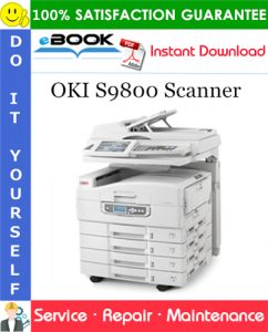 OKI S9800 Scanner Service Repair Manual