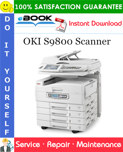 OKI S9800 Scanner Service Repair Manual