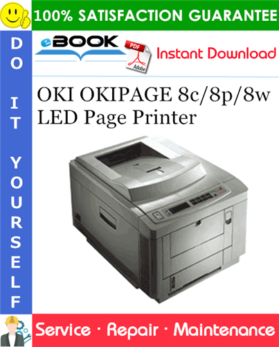 OKI OKIPAGE 8c/8p/8w LED Page Printer Service Repair Manual