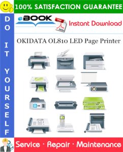 OKIDATA OL810 LED Page Printer Service Repair Manual