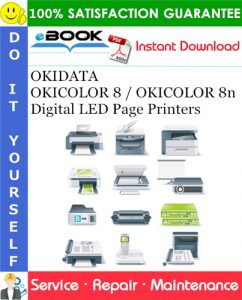 OKIDATA OKICOLOR 8 / OKICOLOR 8n Digital LED Page Printers Service Repair Manual