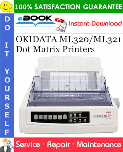 OKIDATA ML320/ML321 Dot Matrix Printers Service Repair Manual