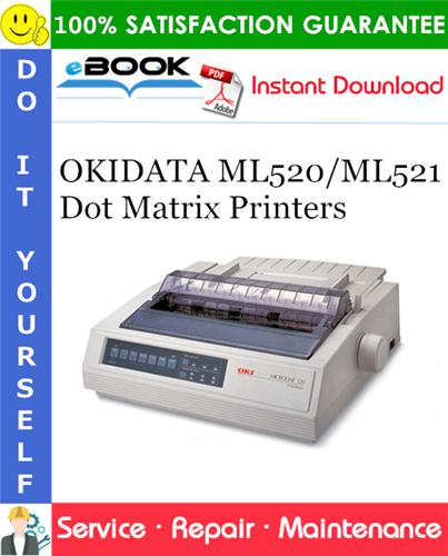 OKIDATA ML520/ML521 Dot Matrix Printers Service Repair Manual