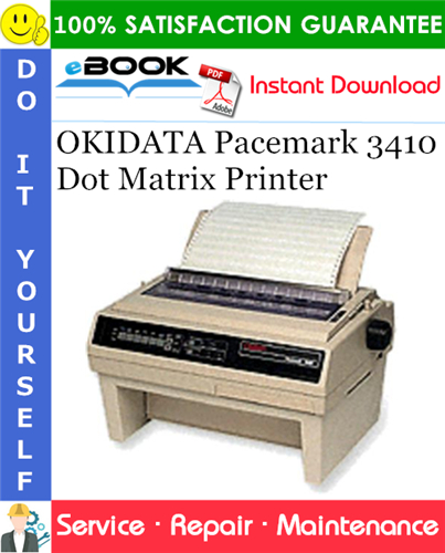 OKIDATA Pacemark 3410 Dot Matrix Printer Service Repair Manual