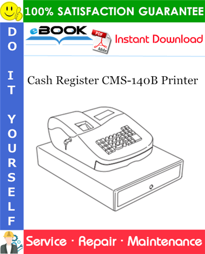 Cash Register CMS-140B Printer Service Repair Manual