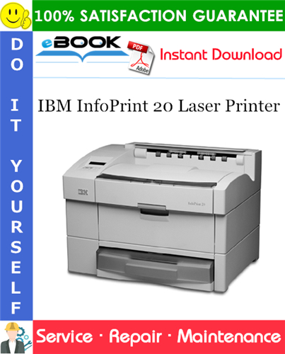 IBM InfoPrint 20 Laser Printer Service Repair Manual