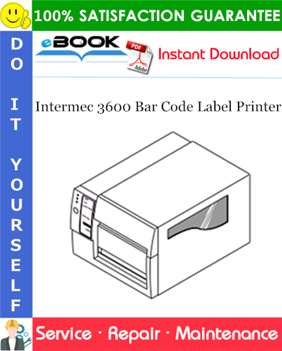 Intermec 3600 Bar Code Label Printer Service Repair Manual