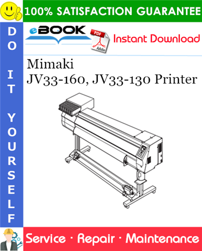 Mimaki JV33-160, JV33-130 Printer Service Repair Manual