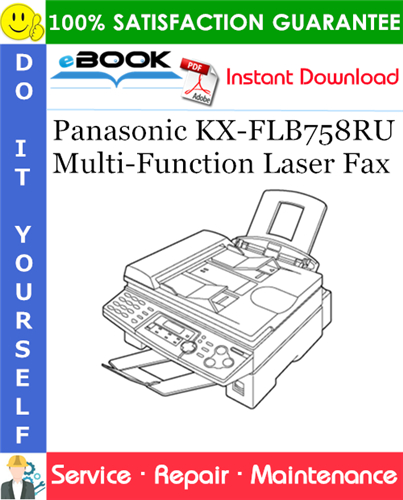 Panasonic KX-FLB758RU Multi-Function Laser Fax Service Repair Manual