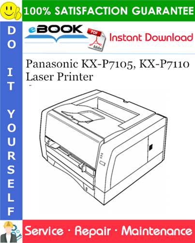 Panasonic KX-P7105, KX-P7110 Laser Printer Service Repair Manual