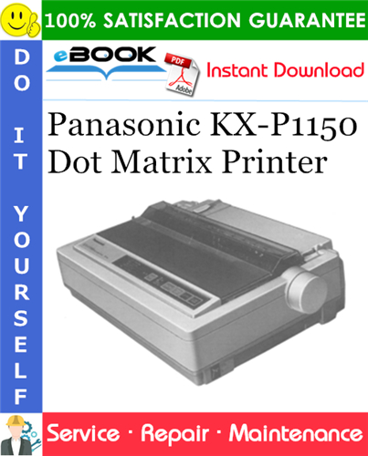 Panasonic KX-P1150 Dot Matrix Printer Service Repair Manual