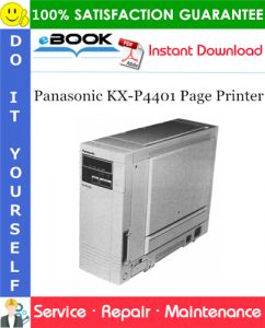 Panasonic KX-P4401 Page Printer Service Repair Manual