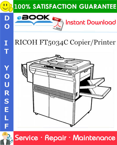 RICOH FT5034C Copier/Printer Service Repair Manual + Parts Catalog