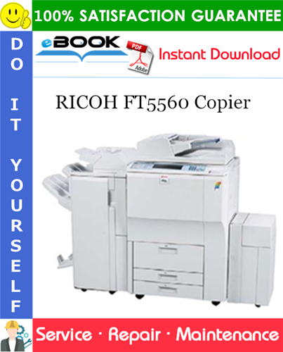 RICOH FT5560 Copier Service Repair Manual + Parts Catalog