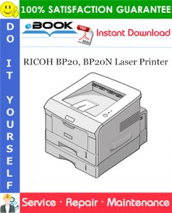 RICOH BP20, BP20N Laser Printer Service Repair Manual + Parts Catalog