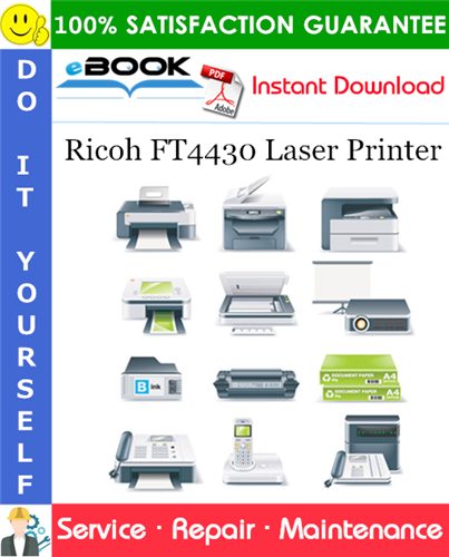 Ricoh FT4430 Laser Printer Service Repair Manual + Parts Catalog