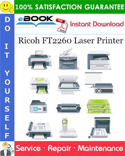 Ricoh FT2260 Laser Printer Service Repair Manual + Parts Catalog