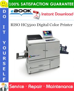 RISO HC5500 Digital Color Printer Service Repair Manual