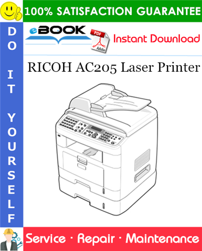 RICOH AC205 Laser Printer Service Repair Manual