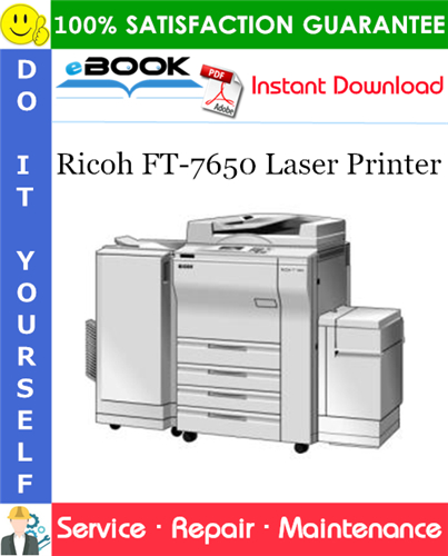 Ricoh FT-7650 Laser Printer Service Repair Manual + Parts Catalog