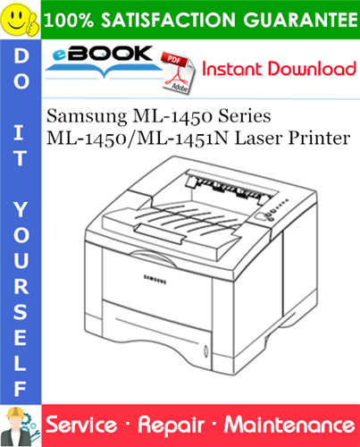 Samsung ML-1450 Series ML-1450/ML-1451N Laser Printer Service Repair Manual