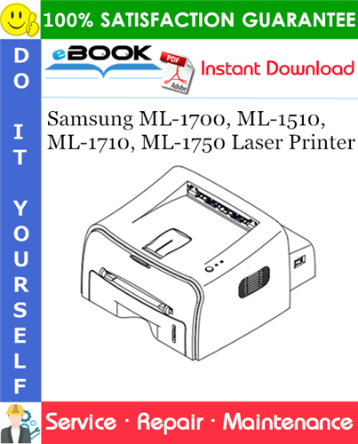 Samsung ML-1700, ML-1510, ML-1710, ML-1750 Laser Printer Service Repair Manual