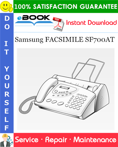 Samsung FACSIMILE SF700AT Service Repair Manual