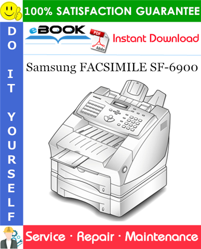 Samsung FACSIMILE SF-6900 Service Repair Manual
