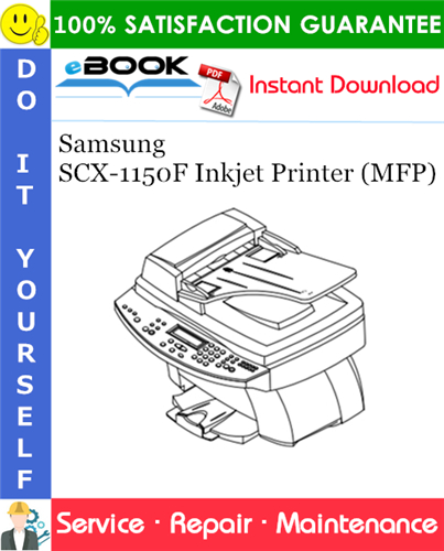 Samsung SCX-1150F Inkjet Printer (MFP) Service Repair Manual