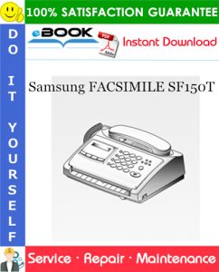 Samsung FACSIMILE SF150T Service Repair Manual