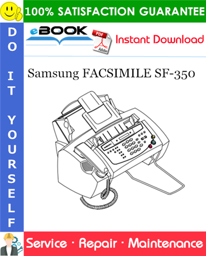 Samsung FACSIMILE SF-350 Service Repair Manual