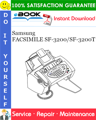 Samsung FACSIMILE SF-3200/SF-3200T Service Repair Manual