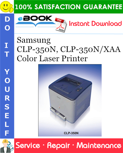 Samsung CLP-350N, CLP-350N/XAA Color Laser Printer Service Repair Manual