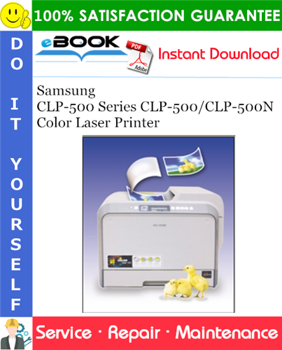 Samsung CLP-500 Series CLP-500/CLP-500N Color Laser Printer Service Repair Manual