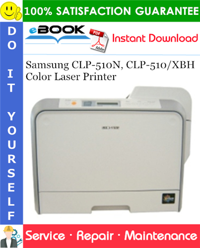 Samsung CLP-510N, CLP-510/XBH Color Laser Printer Service Repair Manual