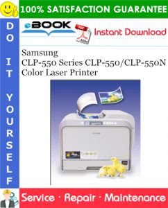Samsung CLP-550 Series CLP-550/CLP-550N Color Laser Printer Service Repair Manual