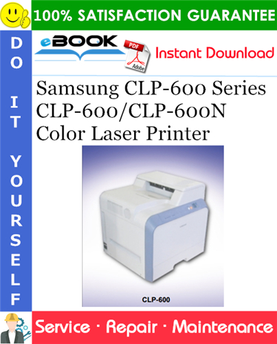Samsung CLP-600 Series CLP-600/CLP-600N Color Laser Printer Service Repair Manual