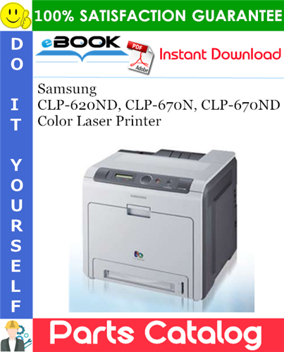 Samsung CLP-620ND, CLP-670N, CLP-670ND Color Laser Printer Parts Catalog Manual