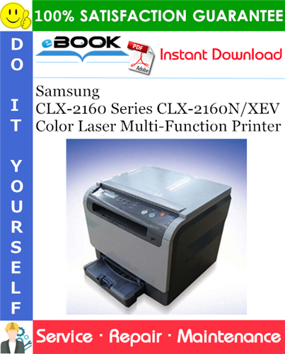 Samsung CLX-2160 Series CLX-2160N/XEV Color Laser Multi-Function Printer Service Repair Manual